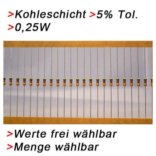 Kohleschicht widerstände - kohleschicht,