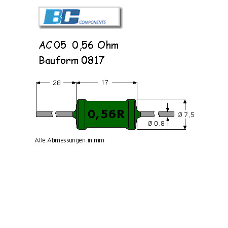 Draht widerstand 56 ohm - draht-widerstand,