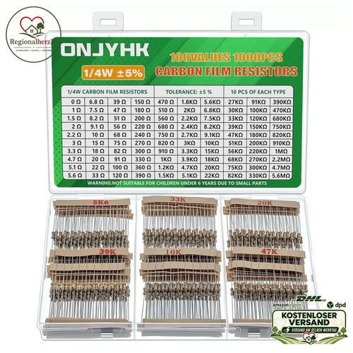 Widerstände set 1000 stück - set,