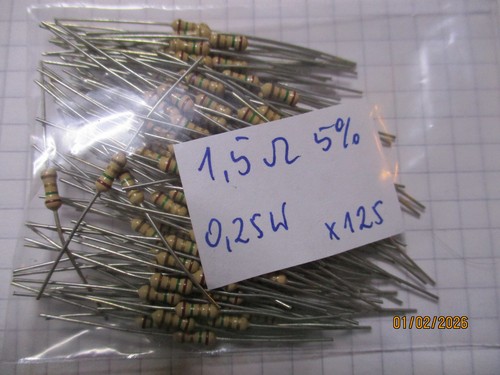 125 stück ohm - 1,5,